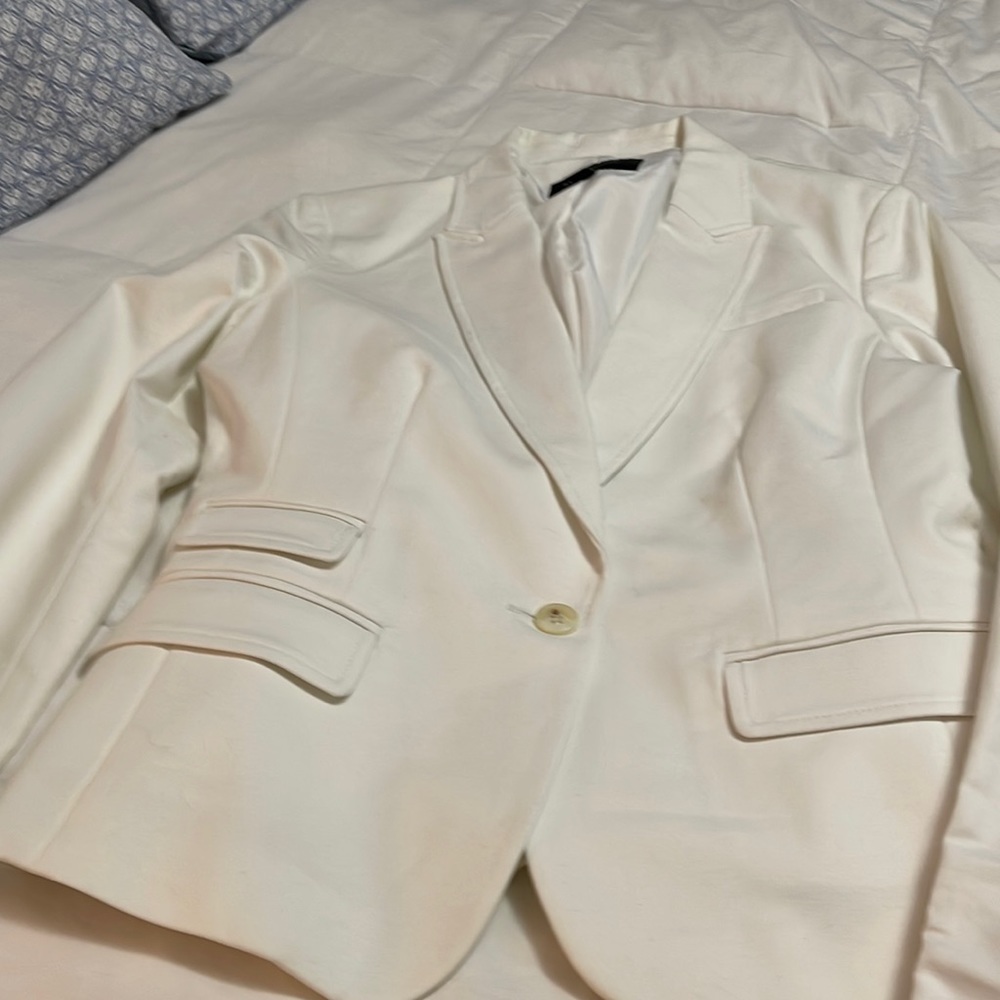 Banana Republic White Pant Suit Size 10S